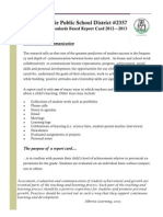 JH Standards Report Card 2012-2013 Parent Information