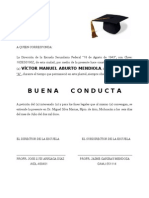 Constancia de Buena Conducta