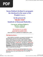 Imam Bukhari - Was He A - Munkar-E-Hadeeth