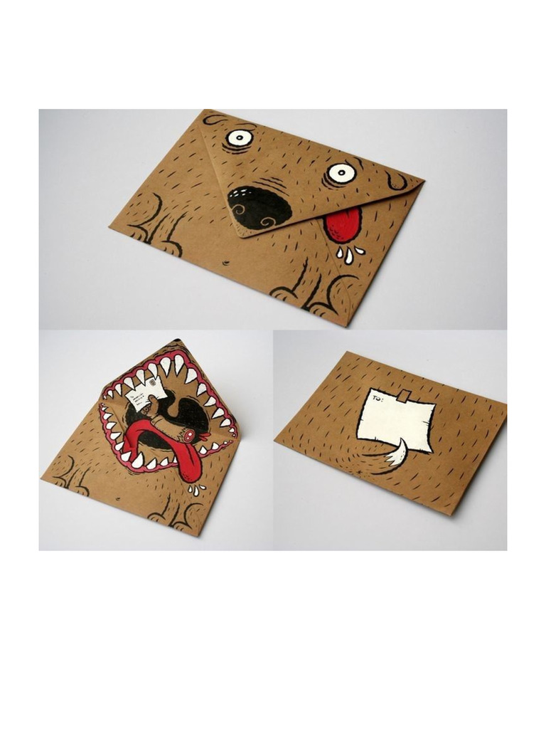 Envelope Dog Printable A4 | PDF