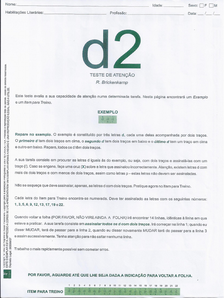 Protocolo D2 | PDF
