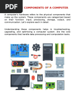 Computer Hardware Component Overview | PDF | Solid State Drive ...