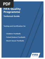 FIFA Quality Programme Test Manual | PDF | Calibration | Pressure