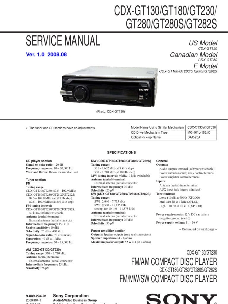 1509741890 sony cdx gt130,gt180,gt230,gt280,gt280s,gt282s ver 1