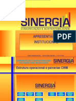 1005a - Apresentação Sinergia Comunicação e Sustentabilidade