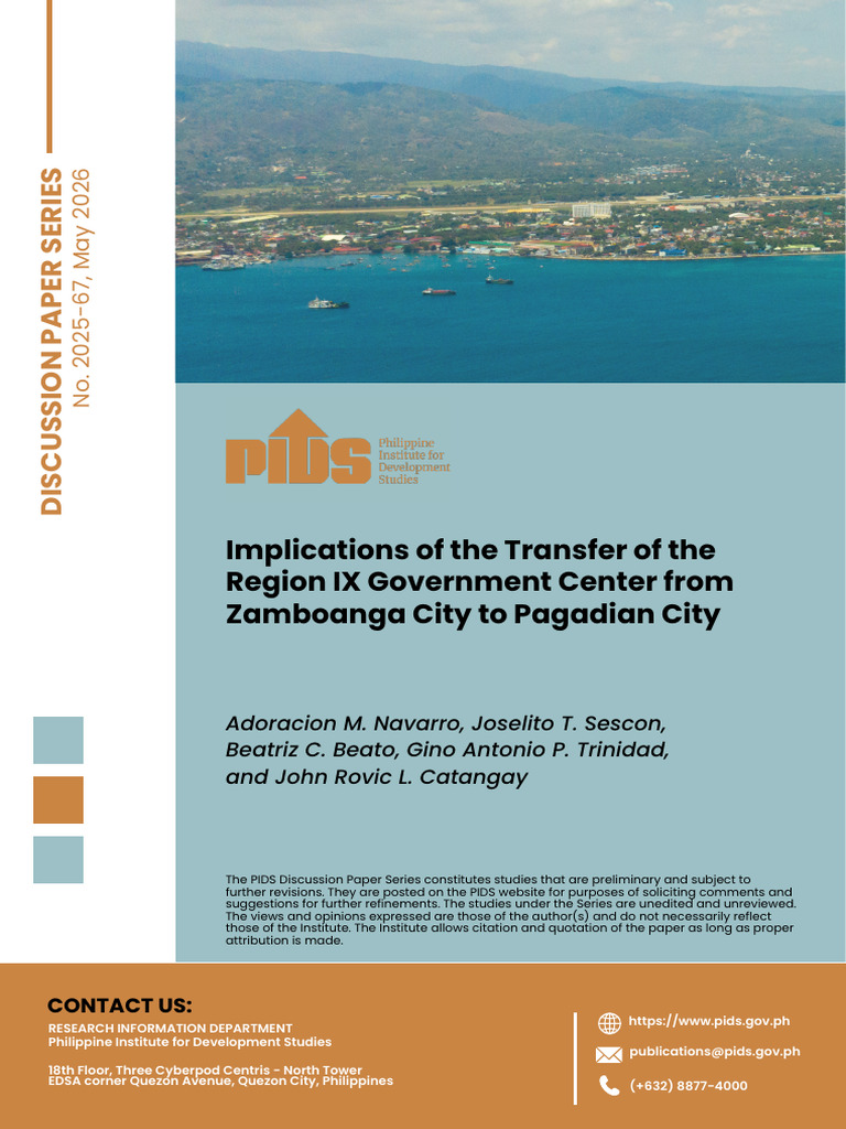 Implications of The Transfer of The Region IX Government Center From ...