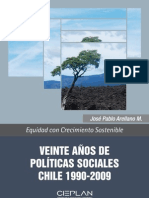 Veinte Años de Políticas Sociales. Chile 1990-2009.