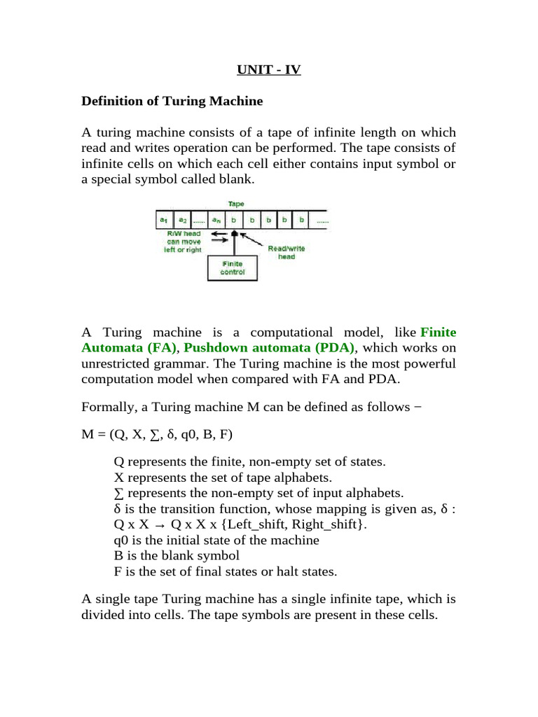ToC - Unit - IV & V | PDF