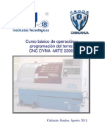 MANUAL TORNO CNC DYNA ADM 3300 Español