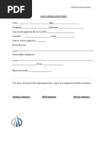 Leave Pass Request Form | PDF