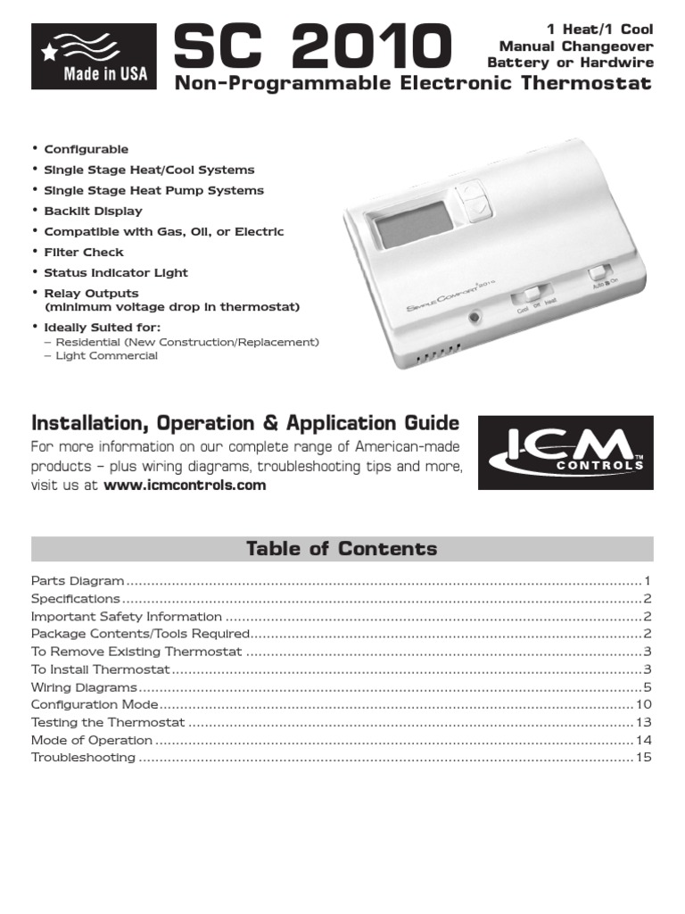 Simple Comfort Thermostat Thermostat Air Conditioning