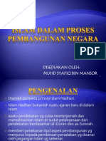 Islam Dalam Proses Pembangunan Negara