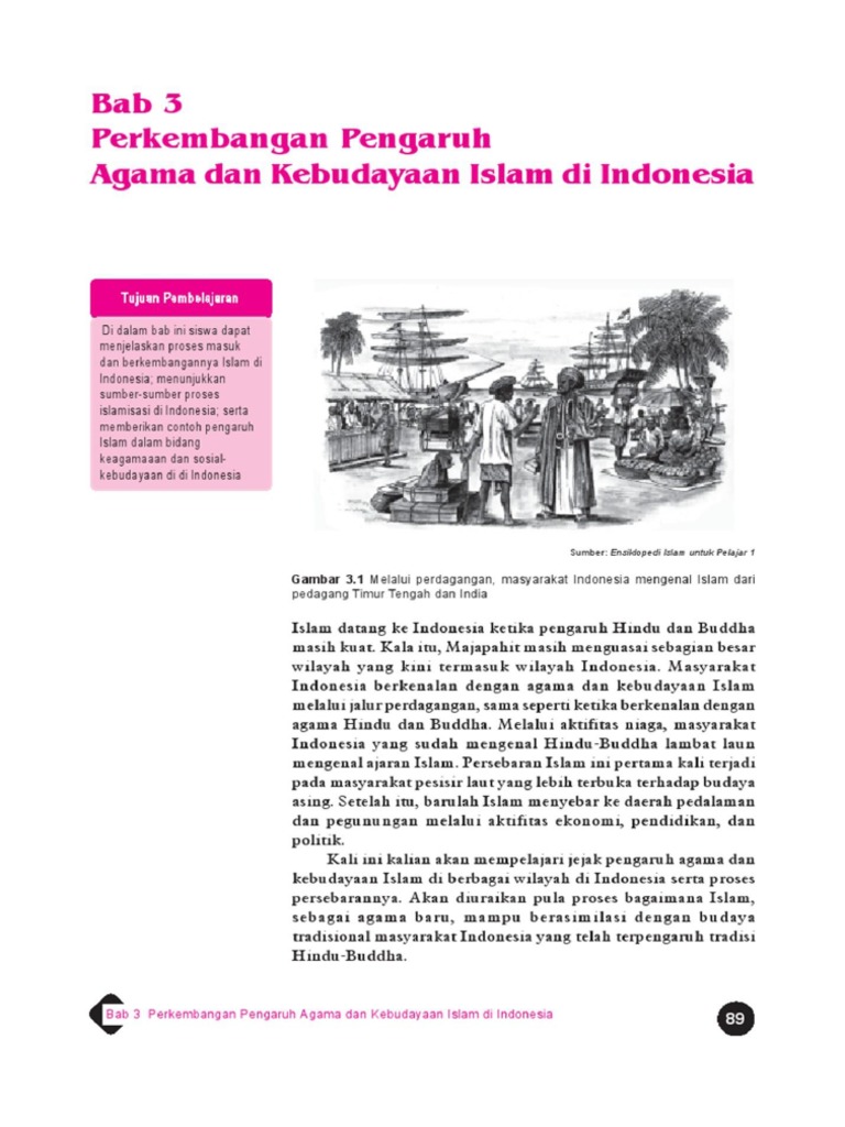 3 Perkembangan Pengaruh Agama Dan Kebudayaan Islam Di Indonesia