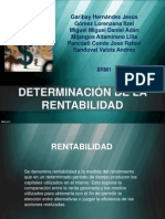 Determinación de La Rentabilidad