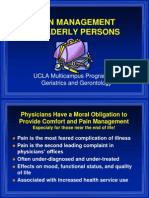 Pain Management in Elderly Persons: UCLA Multicampus Program of Geriatrics and Gerontology