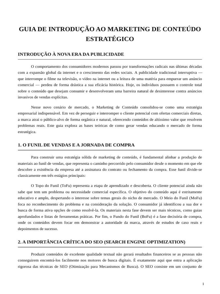 Pdfs Scribd Guia Introducao Marketing Conteudo | PDF | SEO | Publicidade