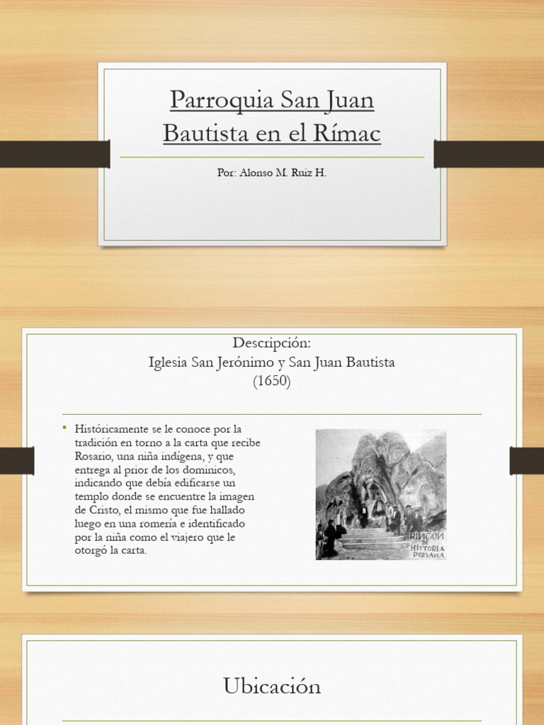 Parroquia San Juan Bautista en El Rímac | PDF