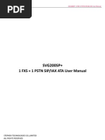 Svg200sp+ Sip Iax Ata User Manual