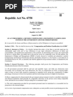 Republic Act No. 6758 - Official Gazette of The Republic of The Philippines