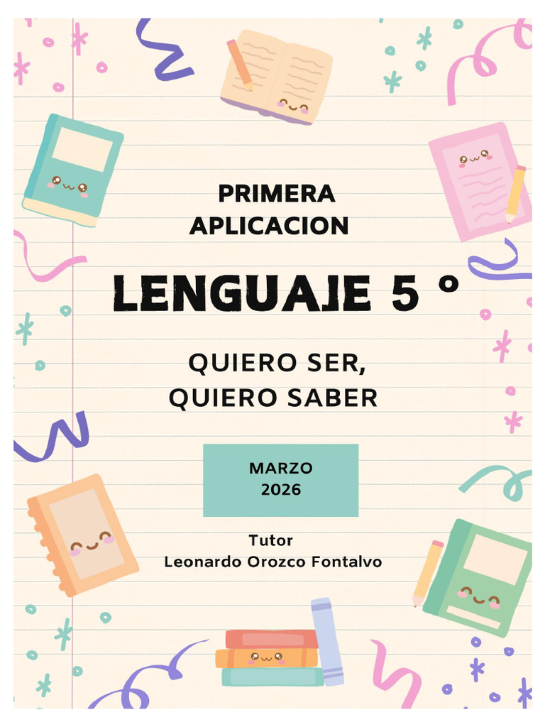 Cuadernillo de 5° Grado Lenguaje | PDF | Diente | Chocolate