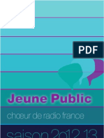 Brochure Jeune Public Du Choeur de Radio France 2012-2013