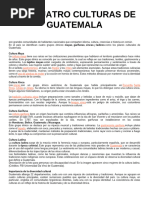 Cultura Maya en Guatemala: Historia y Tradiciones | PDF | Civilización ...