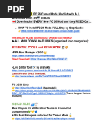 FC26 Mod Setup and Settings Guide | PDF