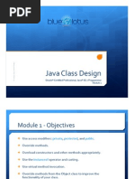 Module 01 - Java Class Design