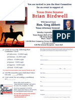 Brian Birdwell Fundraiser