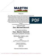 Reception Benefiting Hon. Martin Heinrich For Martin Heinrich