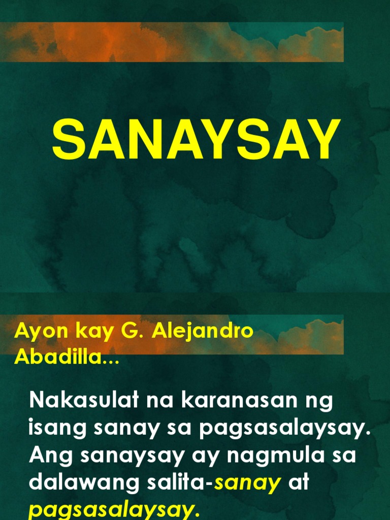 Halimbawa Ng Sanaysay Di Pormal  regalong sanaysay