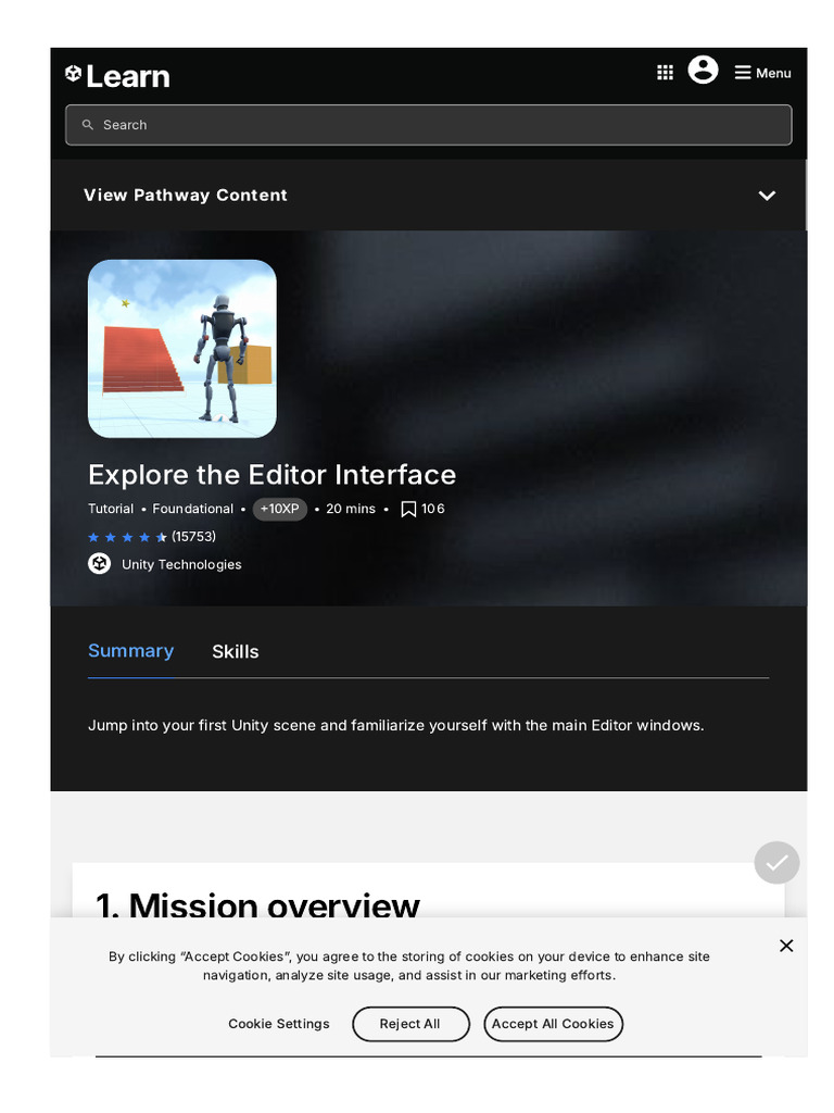 Learn Unity Com Pathway Unity Essentials Unit Editor Essentials ...