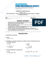 AEA Tutorial Ma11 - Questionnaire