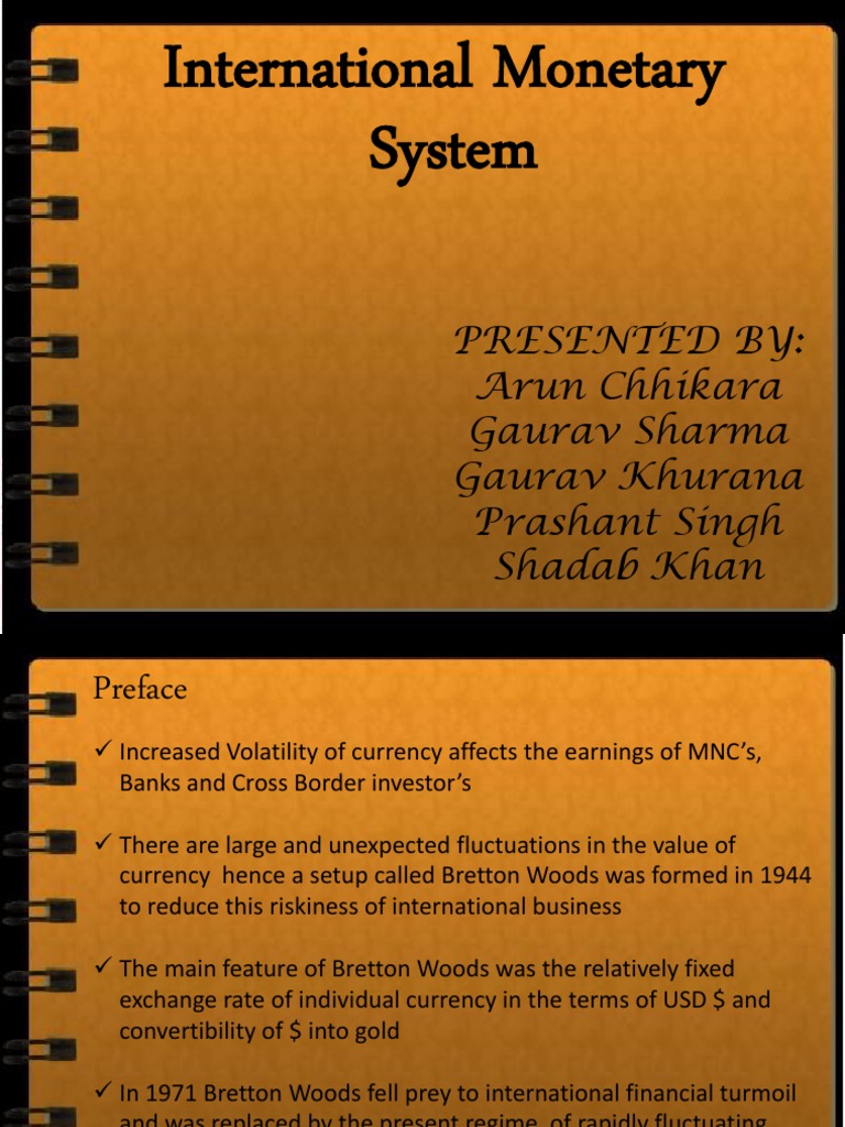 Overview of the International Monetary System | PDF | Fixed Exchange ...