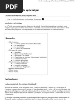 Introduction À La Systémique - Wiki