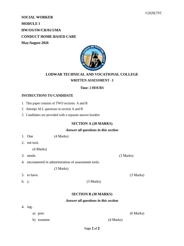 Assessment Template | PDF