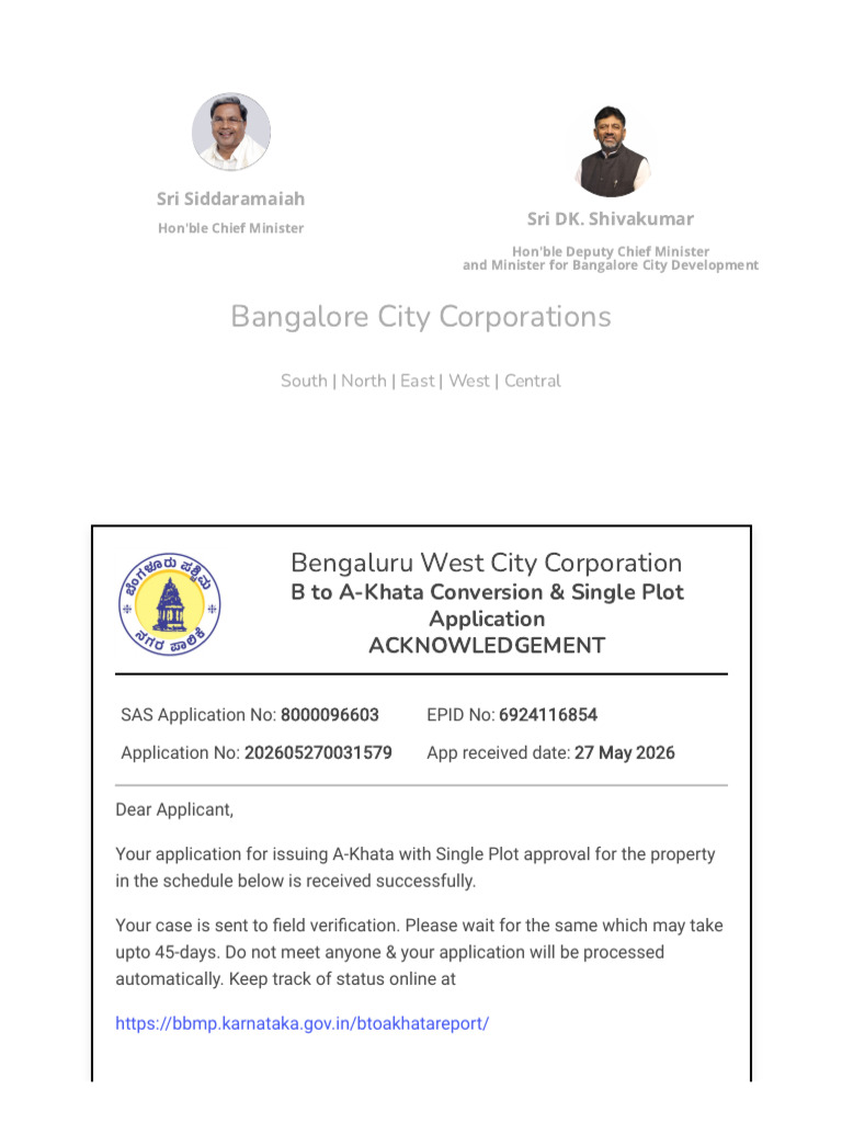Endorsement - Single Plot Approval | PDF