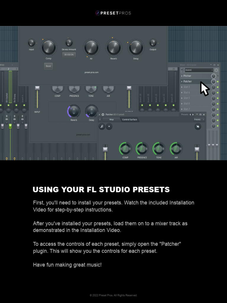 How To Use Your Presets - Quick Start - FL STUDIO | PDF