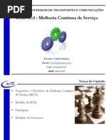 Aula 11 - Capitulo 03 - PDSI - Aula 06 - ITIL V3 - Melhoria Contínua de Serviço