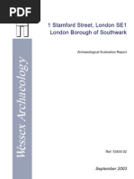 Download Stamford Street London Borough of Southwark by Wessex Archaeology SN10445873 doc pdf