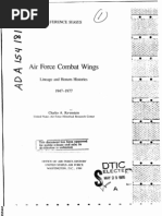 Air Force Combat Wings History 1947-1977 | PDF | Wing (Military