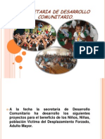 Informe de Gestion 2012 Secretaria de Desarrollo Comunitario