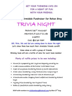 Trivia Night: It's The Big Armidale Fundraiser For Rohan Gray