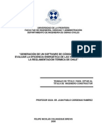 Generación de un software de código libre, para evaluar la eficiencia energética de las viviendas, según la reglamentación térmica de Chile 