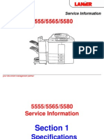 Lanier Digital Copier-Printer 5555, 5565, 5580 Parts & Service