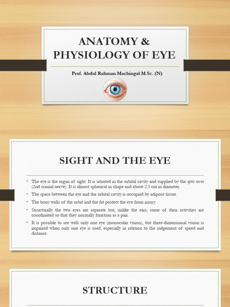 02a2 - Anatomy & Physiology of Eye | PDF | Human Eye | Eye