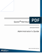 Quest NetVault Backup 8.6.3 Administrators Guide English