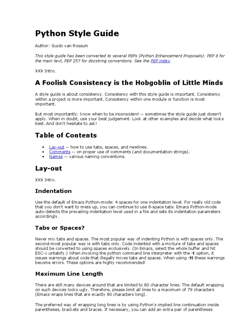 Python Style Guide | Inheritance (Object Oriented Programming) | Method ...