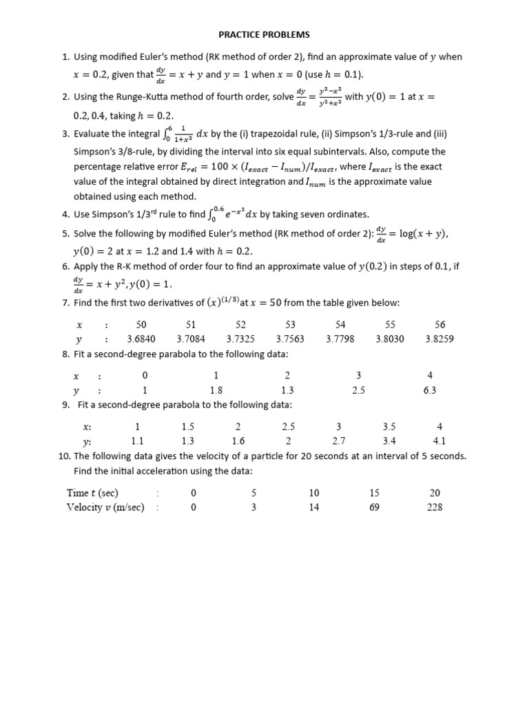 Practice Problems | PDF