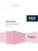 Download Makalah Fisika by Fitri Shabrina SN104487381 doc pdf